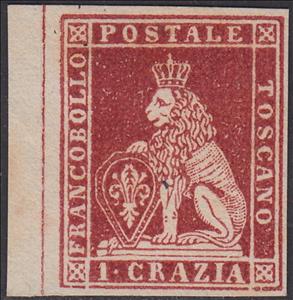 Stamp, Lion of Tuscany, Tuscany,  , Coats of Arms, Crowns and Coronets, Лев, Monuments