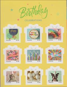 Souvenir Sheet, Birthday, Australia,  , Greetings