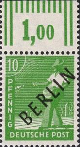 Stamp with Collectible Margin, Sower, Berlin,  , Agriculture, Professions
