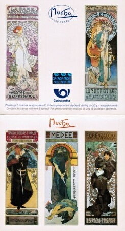 Booklet, 150 Years Alfons Mucha - E (Booklet) - Var. C, Czech Republic,  , Art, Paintings