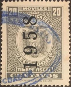 Stamp, Coat of Arms, dated 1958, Ecuador,  , Coats of Arms