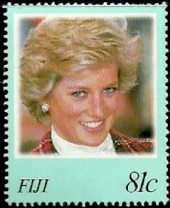 Princess Diana wearing tartan jacket