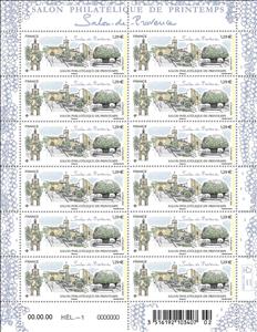 Full Pane, Spring Philatelic Fair 2024, Salon-de-Provence, France,  , Castles, Philatelic Exhibitions, Philately, Townscapes / City Views