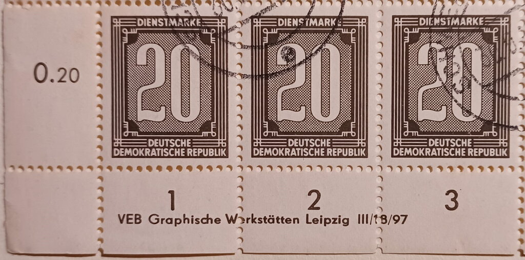 Official Stamps for Administration Post A (ZKD) (I)