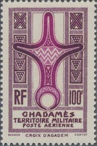Stamp, Agades cross, Ghadames,  , Crosses