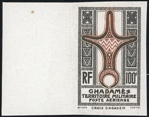 Stamp, Agades cross, Ghadames,  , Crosses