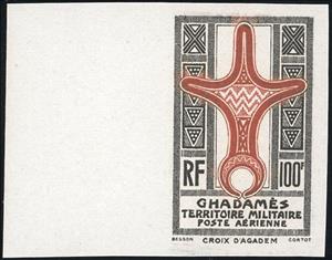Stamp, Agades cross, Ghadames,  , Crosses