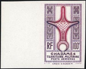 Stamp, Agades cross, Ghadames,  , Crosses