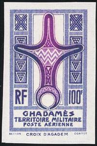 Stamp, Agades cross, Ghadames,  , Crosses