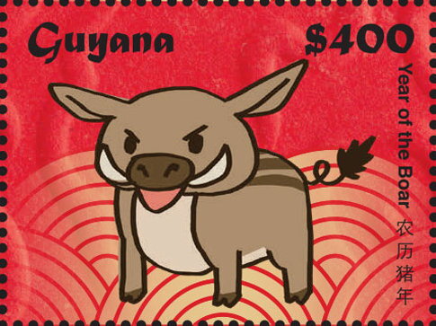 Brown Pig Standing