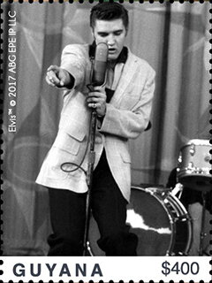 Holding Microphone Stand and Pointing