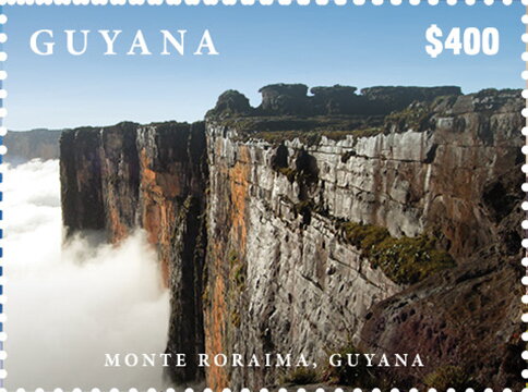 Monte Roraima (Cliffs with Rock Formation at Top)