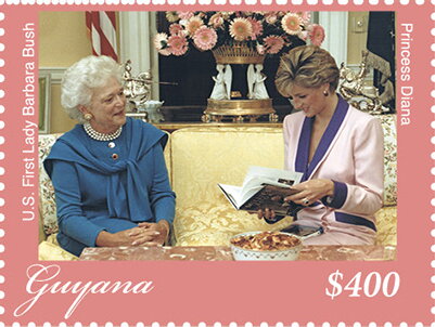 Mrs. Bush and Princess Diana (Both Seated)