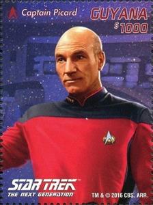 Stamp, Patrick Stewart as Jean Luc Picard, Guyana,  , Star Trek