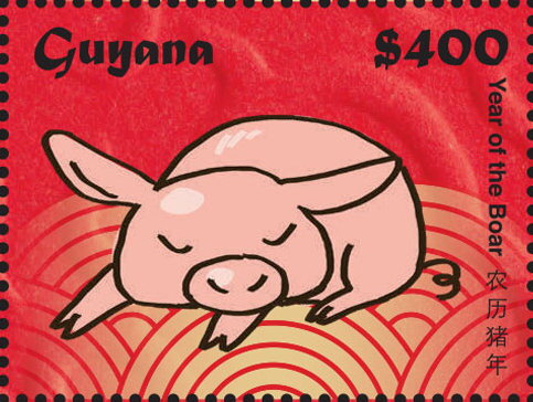 Pink Pig Lying Down