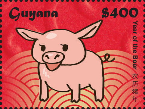 Pink Pig Standing