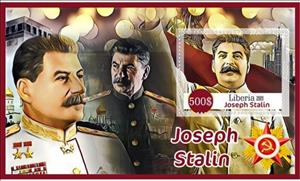 Souvenir Sheet, Great People Joseph Stalin, Liberia,  , Famous People, Heads of State