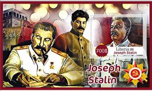 Souvenir Sheet, Great People Joseph Stalin, Liberia,  , Famous People, Heads of State