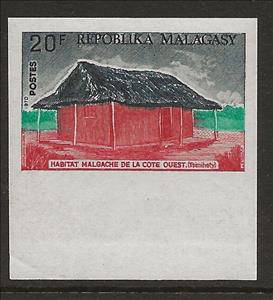 Stamp, West Coast Tsimihety, Madagascar,  , Houses