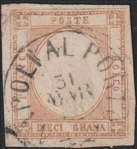 Stamp, King Victor Emanuel II postal forgery, Neapolitan Provinces,  , Famous People, Heads of State, Kings, Men, Royalty