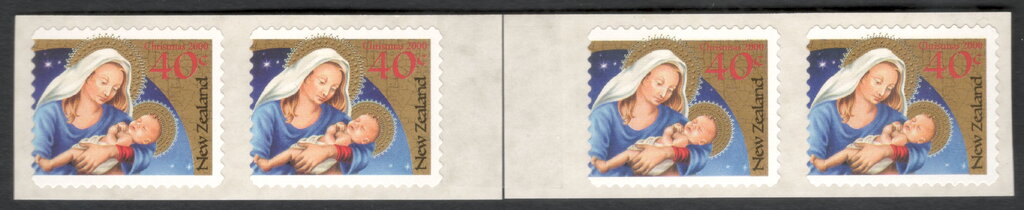 Se-tenant, Mary & Jesus - Coil Join, New Zealand,  , Christmas, Religion