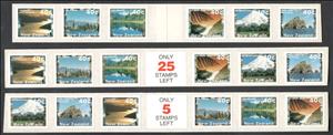 Se-tenant, Scenic Definitives - 3rd Coil Issue - Label Set, New Zealand,  , Caves, Coastal Areas, Glaciers, Islands, Lakes, Landscapes, Mountains
