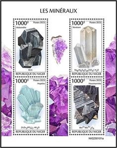 Mini Sheet, Minerals, Niger,  , Minerals