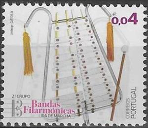 Stamp, Marching Lyre, Portugal,  , Musical Instruments