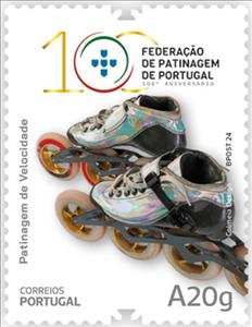 Stamp, Roller Blades, Portugal,  , Roller-skate, Sports
