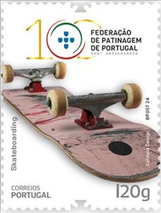 Stamp, Skateboard, Portugal,  , Skateboard, Sports