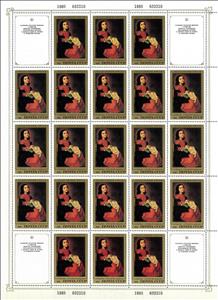 Full Pane, Young Madonna, Francisco Zurbaran (1660), Soviet Union, USSR,  , Art, Artists, Museums, Painters, Paintings