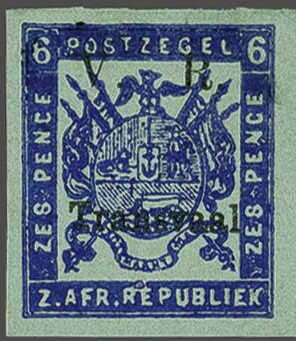 Coat of Arms in Square Overprinted V.R. Transvaal