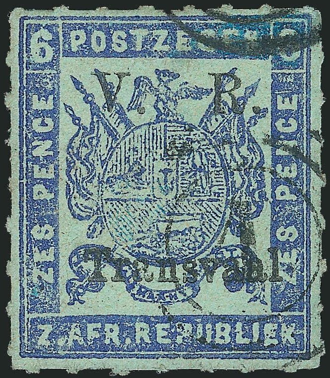 Coat of Arms in Square Overprinted V.R. Transvaal