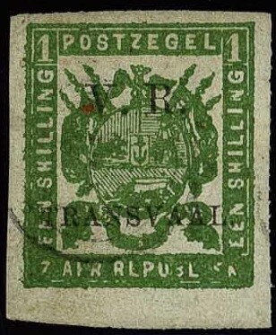 Coat of Arms in Square Overprinted V.R. Transvaal