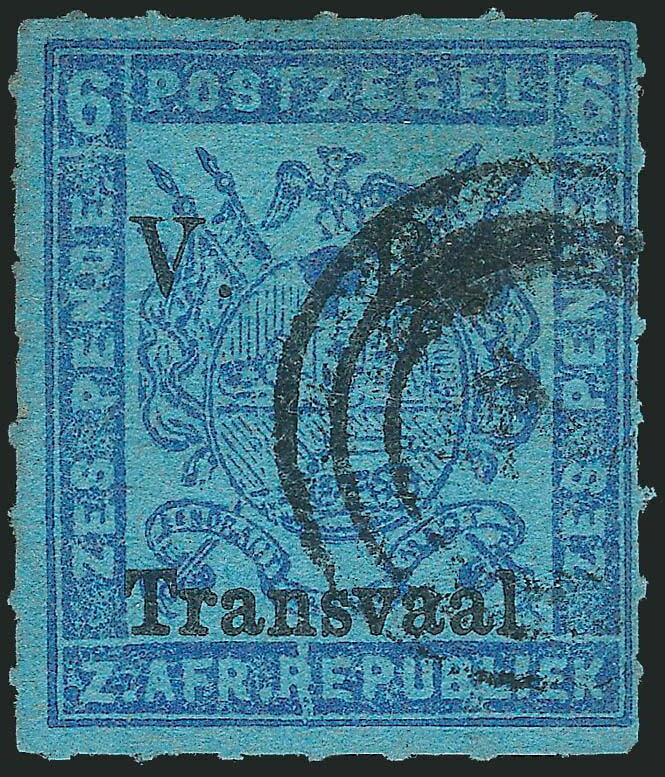 Coat of Arms in Square Overprinted V.R. TRANSVAAL