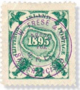 Stamp, Clipperton Atoll, Red-Footed Boobies, Lobsters, United States of America,  , Birds, Crustaceans, Maps