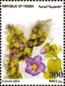 Stamp, Exacum affine, Yemen,  , Flowers, Plants (Flora)