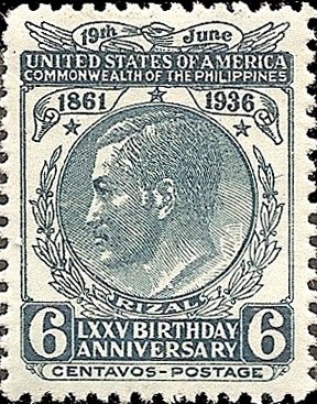 Stamp, José Rizal (1861-1896), Philippines,  