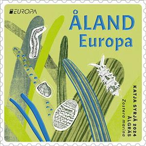 Stamp, Europa (C.E.P.T.) 2024 - Eelgrass (Zostera marina), Åland Islands,  , Animals (Fauna), C.E.P.T. / Europe