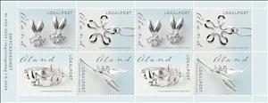 Booklet Pane, Jewellery art, Åland Islands,  , Jewelery, Silver Objects