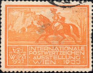 Stamp, WIPA 1933 Philatelic Show in Vienna, Austria,  , Horses, Philatelic Exhibitions, Postmen