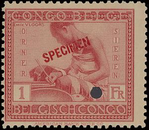 Stamp, Potter - indigenous crafts/skills, Belgian Congo,  , Crafts, Glass and Earthenware