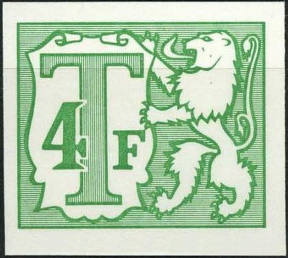 Heraldic Lion with Small Numeral