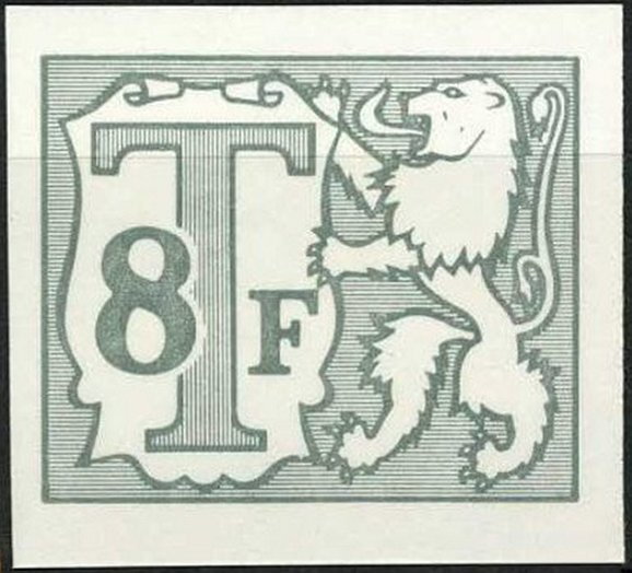 Heraldic Lion with Small Numeral