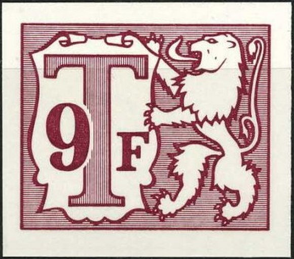 Heraldic Lion with Small Numeral