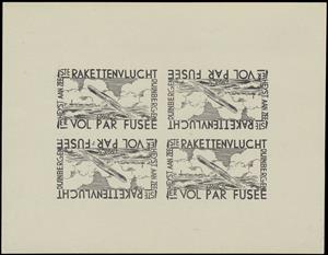 Souvenir Sheet, Launching of the Rocket - Souvenir Sheet, Belgium,  , Postal Traffic, Rockets, Sea