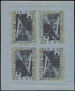 Souvenir Sheet, Launching of the Rocket Plane by Night - Souvenir Sheet, Belgium,  , Postal Traffic, Rockets