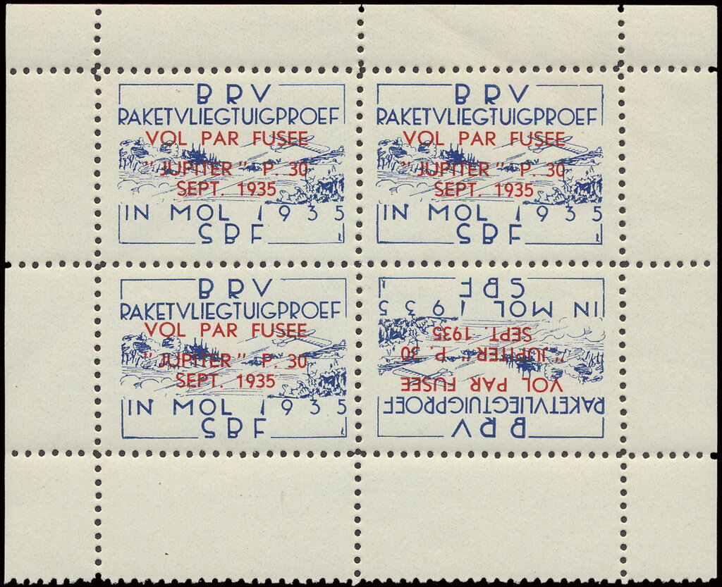 Launching of the Rocket Plane in Mol - Overprinted