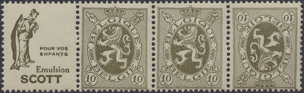 PUB Scott "Pour vos enfants" + Heraldic Lion 10ct
