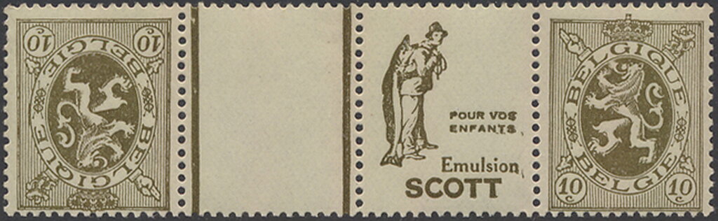 PUB Scott "Pour vos enfants" + Heraldic Lion 10ct